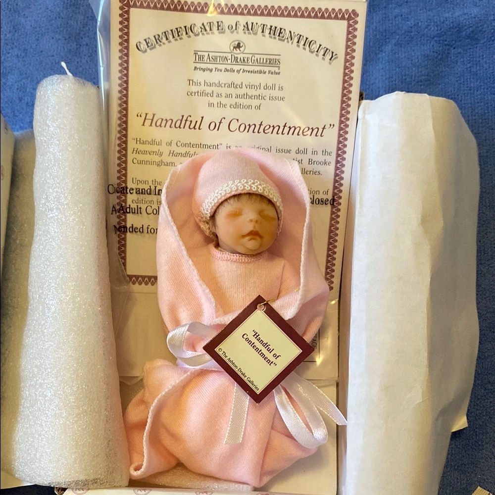 Pink Swaddled Baby Doll with Certificate